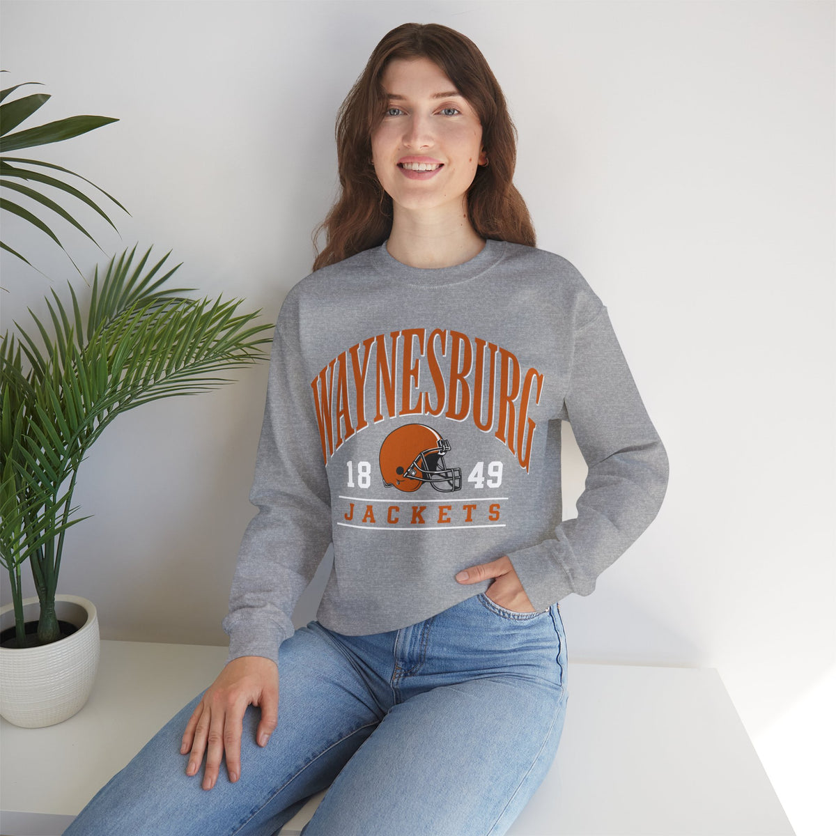 Waynesburg Jackets Vintage Football Crewneck Sweatshirt