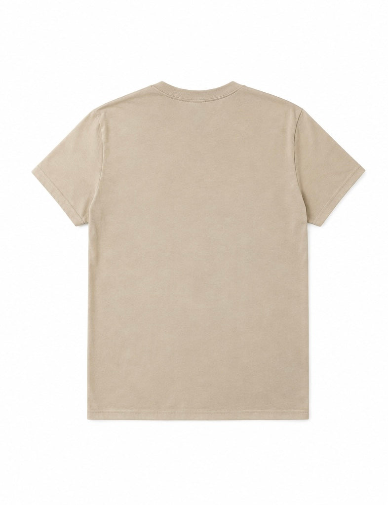 Short Sleeve T-Shirt Flowers - Sand