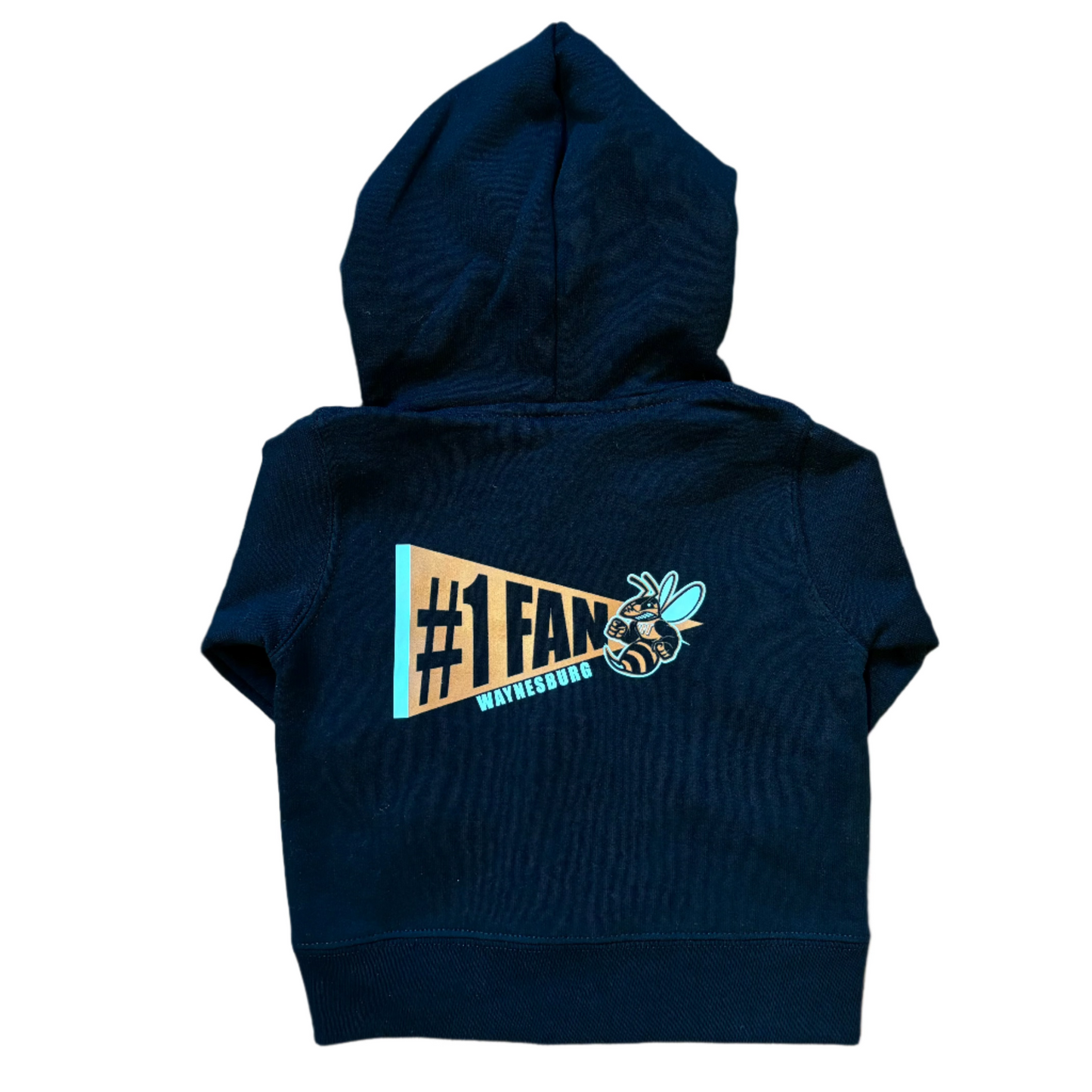 #1 Fan Infant/Toddler Black Zip-Up