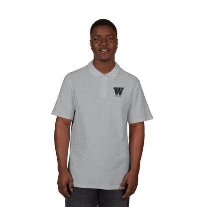 Embroidered 'W Alumni' Pique Unisex Polo Shirt
