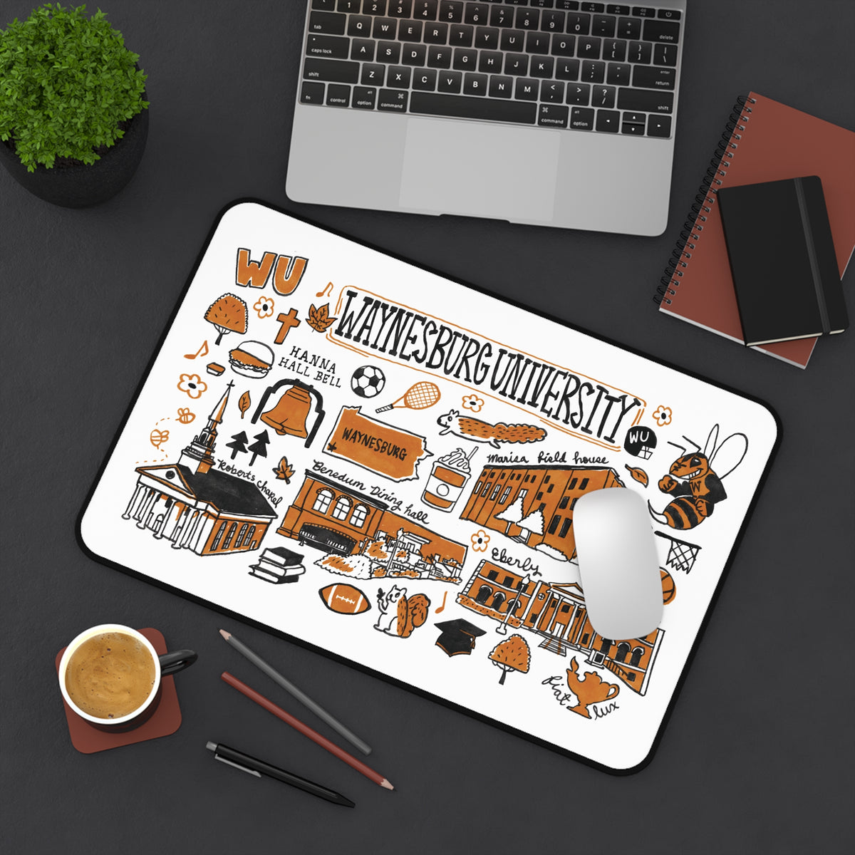 Waynesburg University Campus Desk Mat