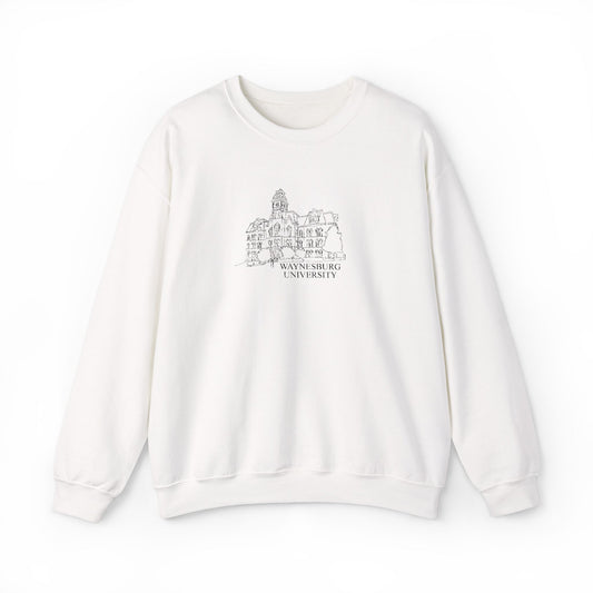 Miller Hall Embroidered Crewneck - Waynesburg University