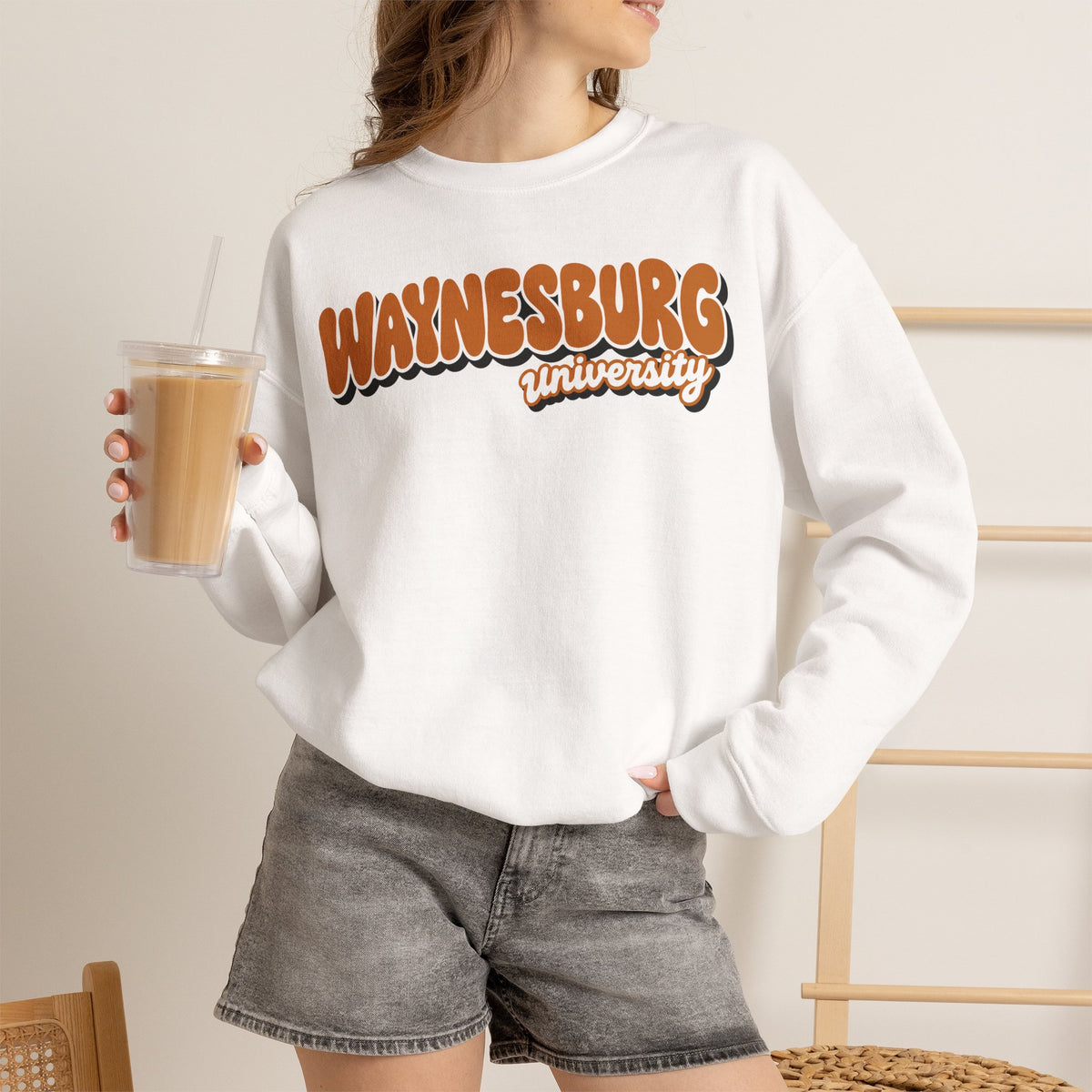 Waynesburg University Retro Crewneck Sweatshirt