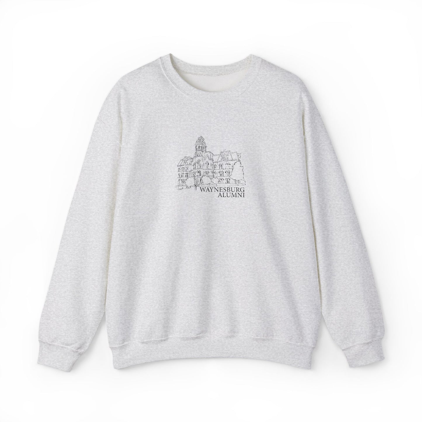 Miller Hall Embroidered Crewneck - Waynesburg Alumni