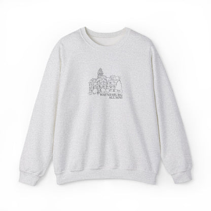 Miller Hall Embroidered Crewneck - Waynesburg Alumni