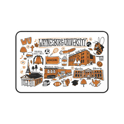 Waynesburg University Campus Desk Mat