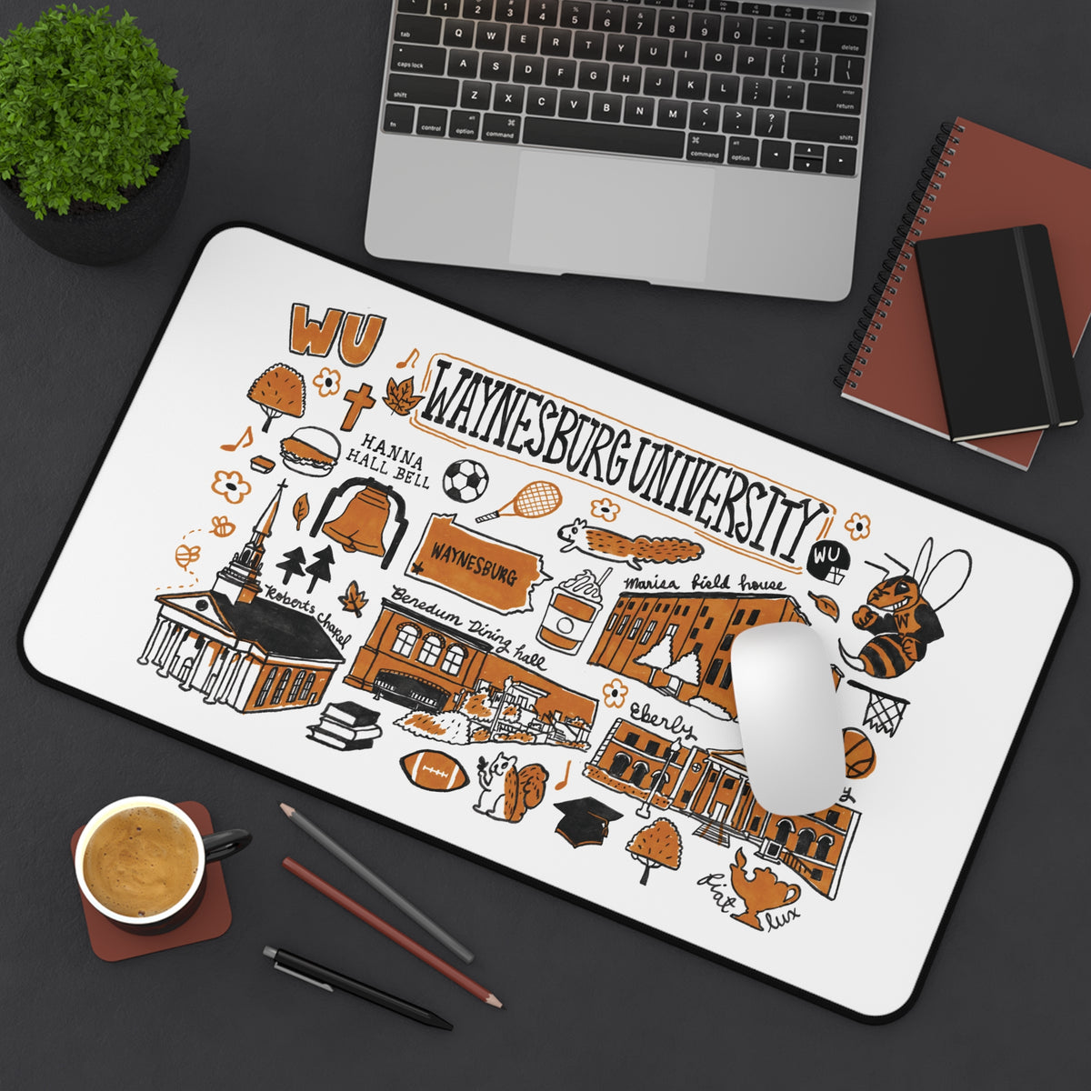 Waynesburg University Campus Desk Mat