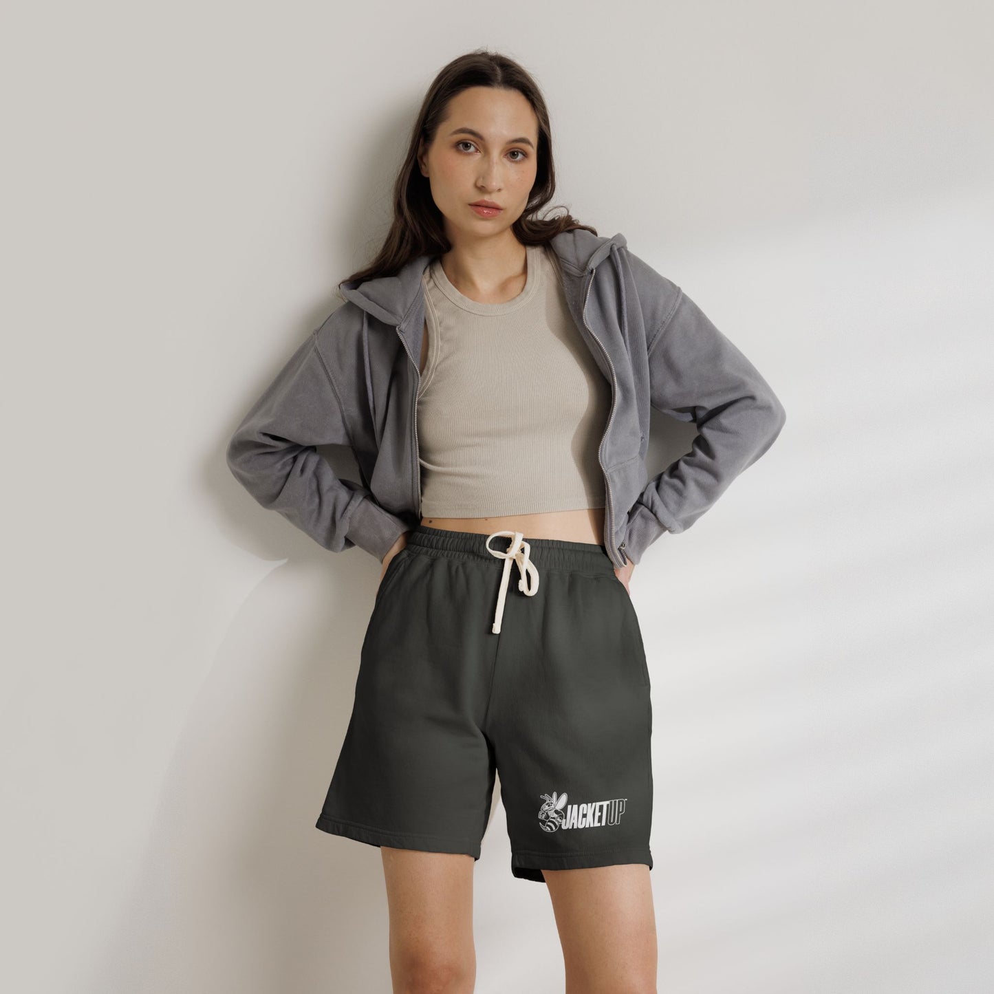 Jacket Up Sweat Shorts — Relaxed Fleece Lounge Shorts