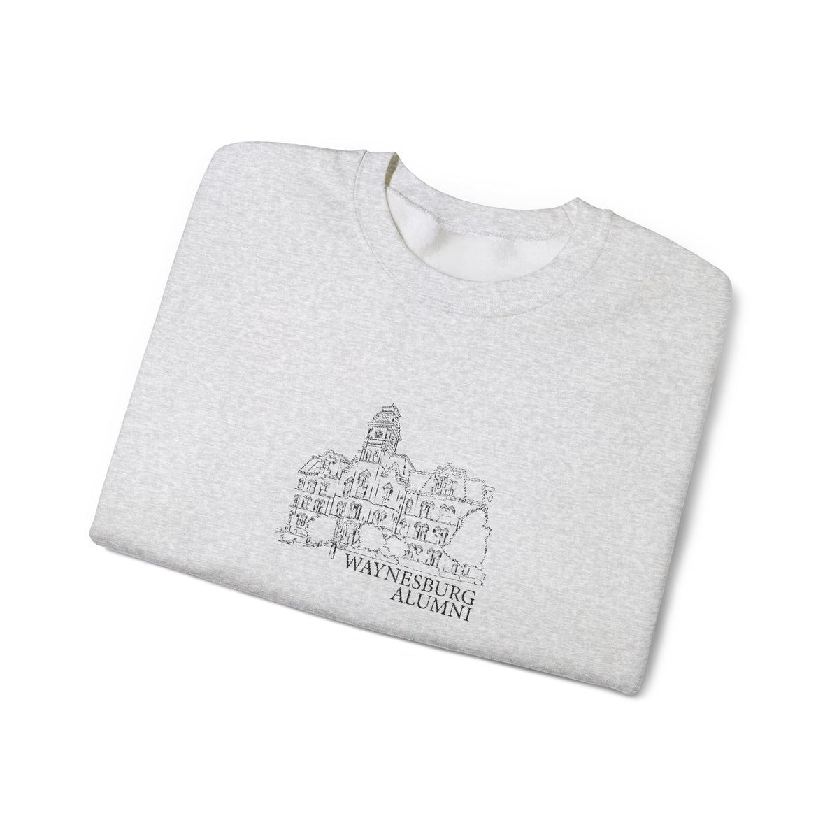 Miller Hall Embroidered Crewneck - Waynesburg Alumni