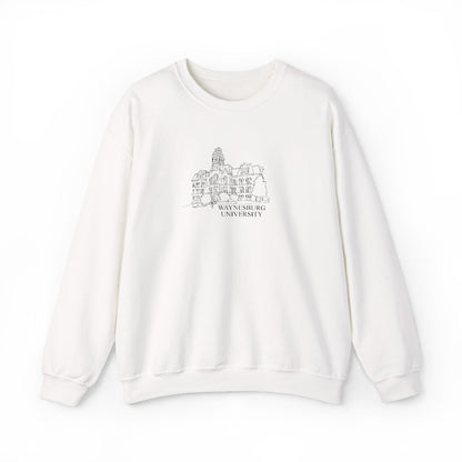 Miller Hall Embroidered Crewneck - Waynesburg University