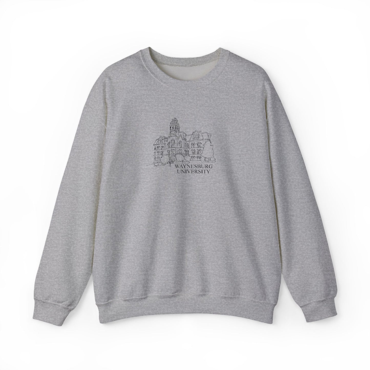Miller Hall Embroidered Crewneck - Waynesburg University