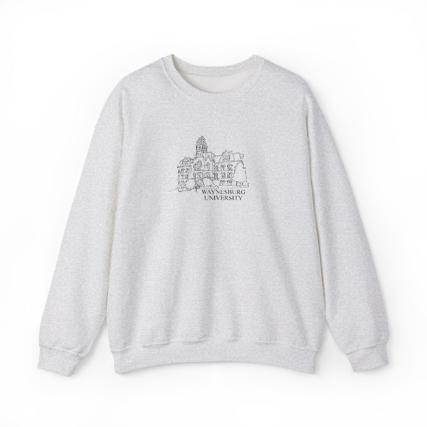 Miller Hall Embroidered Crewneck - Waynesburg University