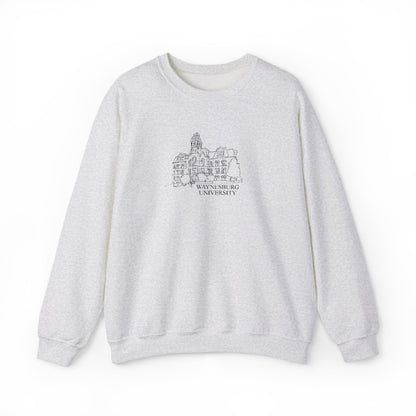 Miller Hall Embroidered Crewneck - Waynesburg University