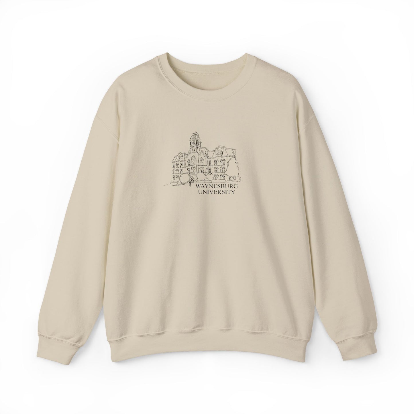 Miller Hall Embroidered Crewneck - Waynesburg University
